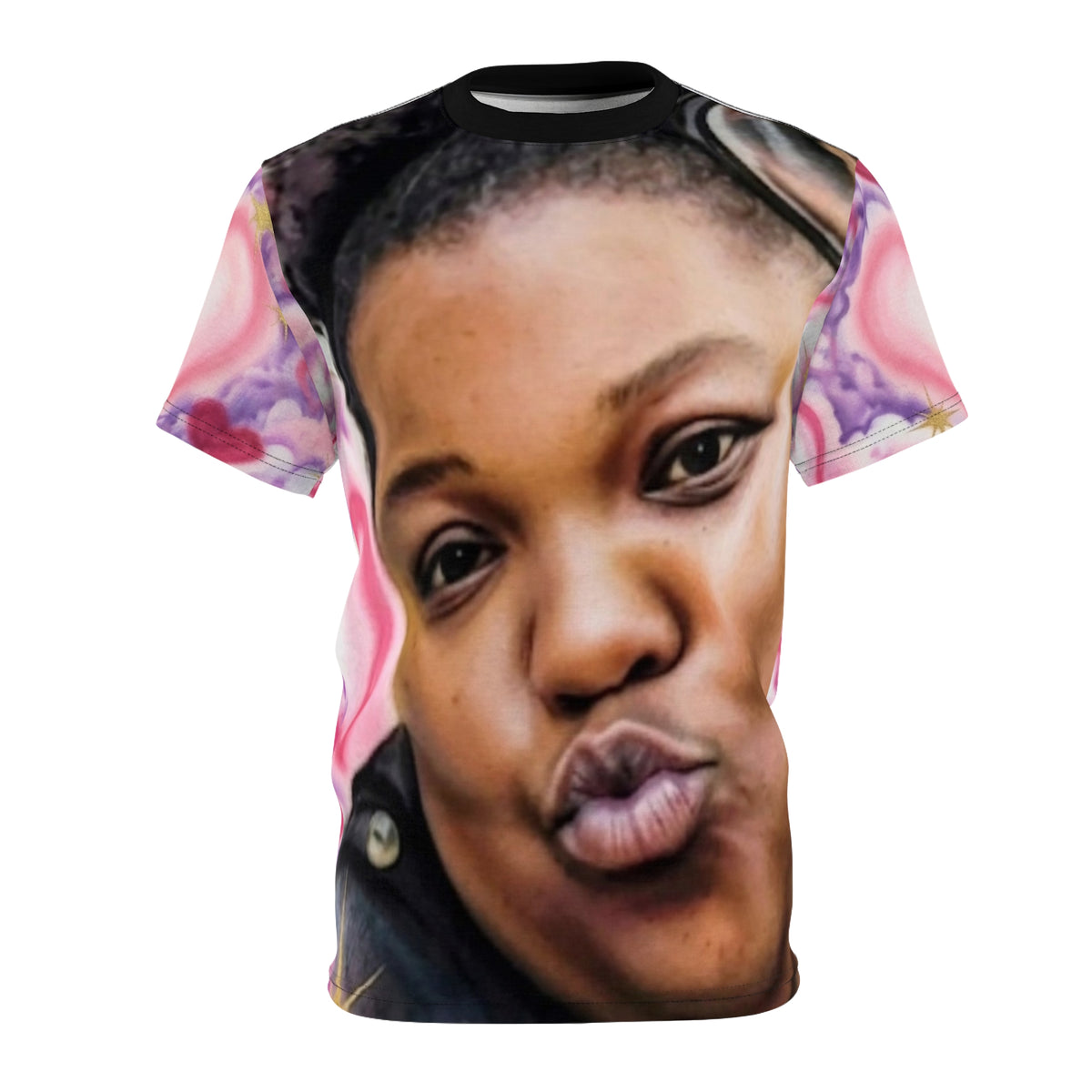 ANASA RIP Collage Tee — Heart Graffiti Portrait Shirt