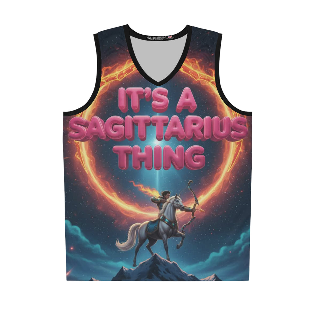 It's a Sagittarius Thing Basketball Jersey — Zodiac Archer Horoscope Tank
