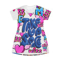 Memorial Angel T-Shirt Dress — "Rest on Peace" Personalized Tribute Print