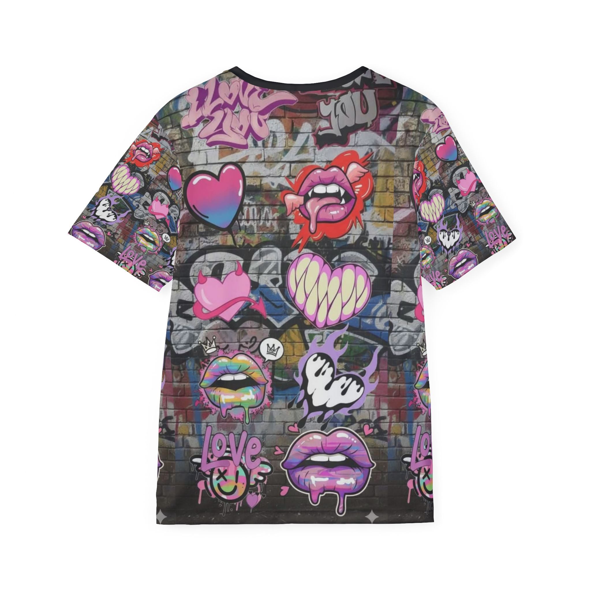 Urban Teddy Graffiti Sports Jersey — Hip Hop Bear AOP Tee