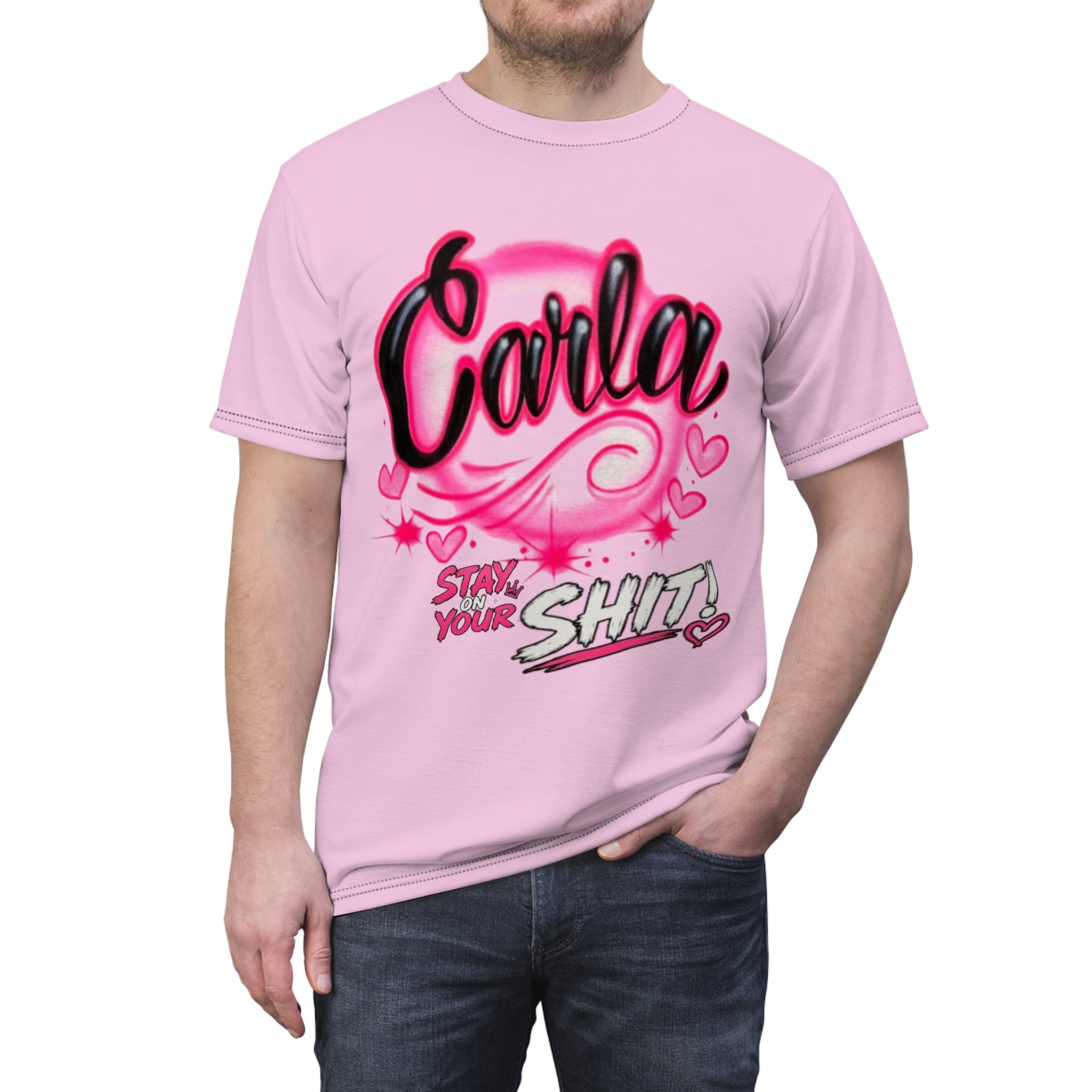 Spring Break 2025 Tee — Pink Hibiscus Airbrush Graphic