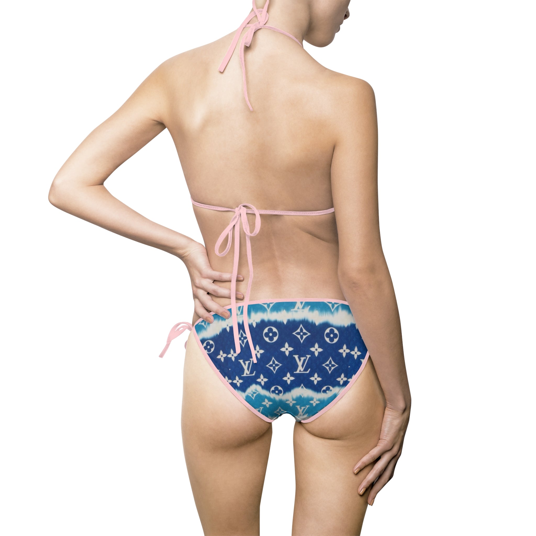 Blue Monogram Bikini