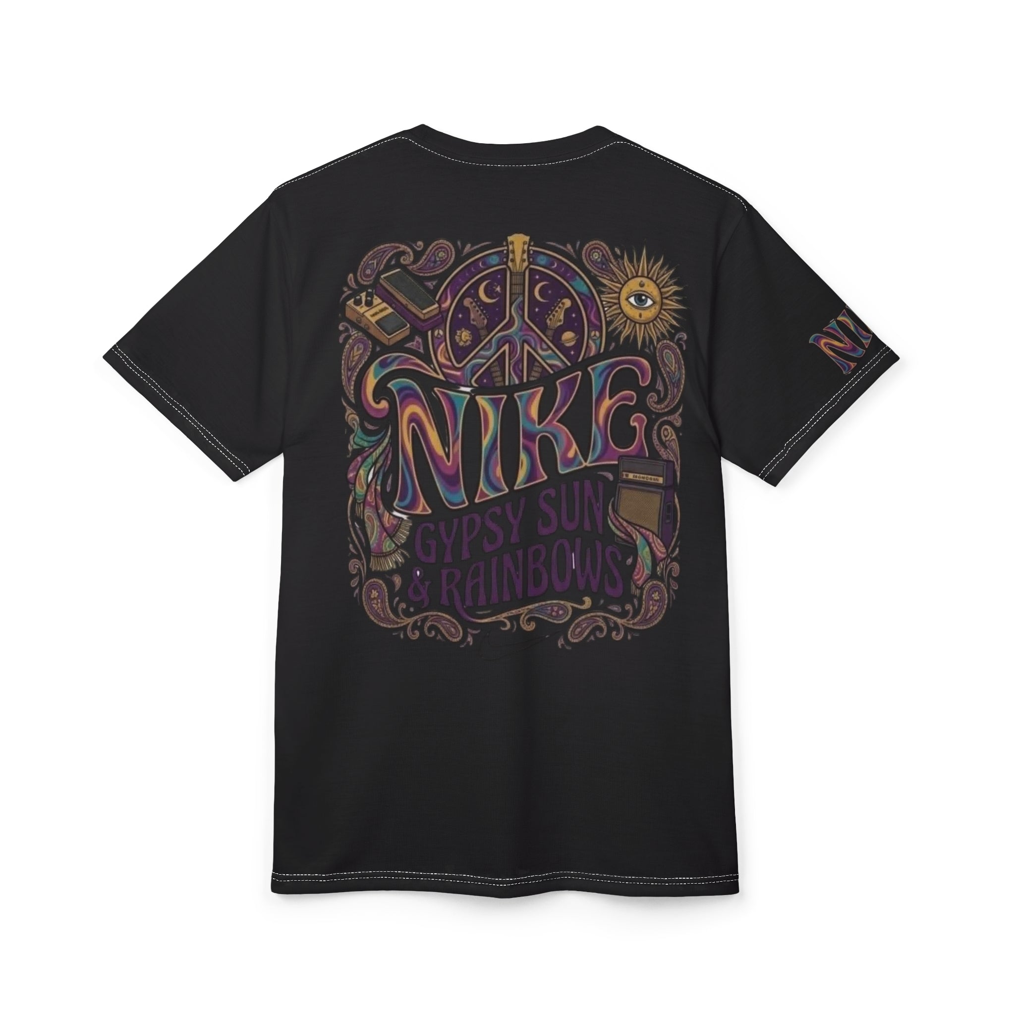 Graphic Tee — Psychedelic Guitarist Drip Design