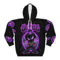 Hoodie - Neon 'Se7en' Streetwear Pullover with Glowing Mascot