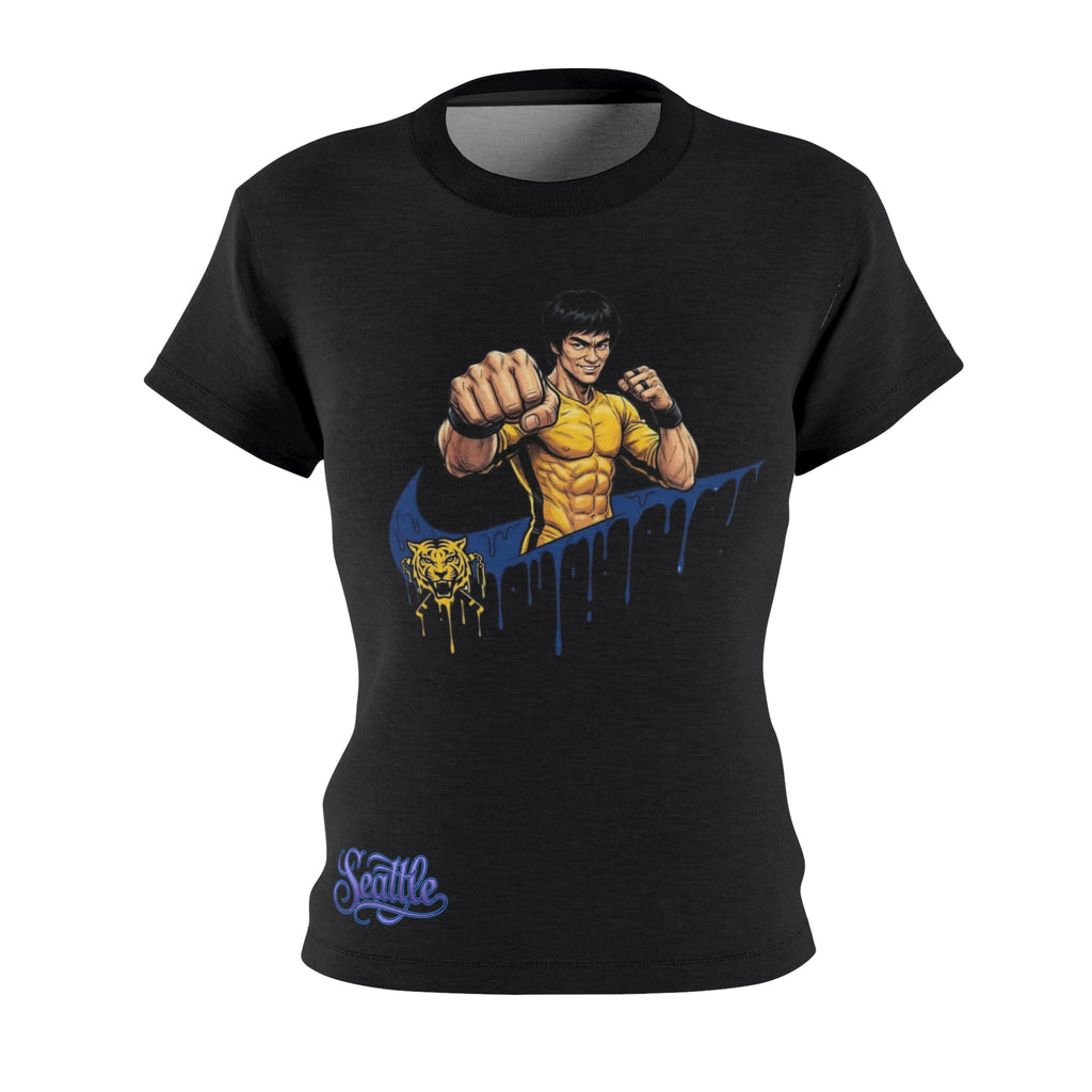 Bruce Lee Graphic Tee — Martial Arts Drip Design for Women