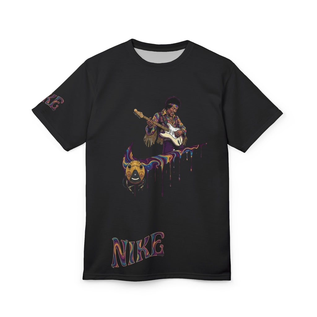 Graphic Tee — Psychedelic Guitarist Drip Design