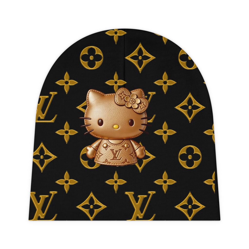 Baby Beanie — Gold Hello Kitty Luxury Monogram