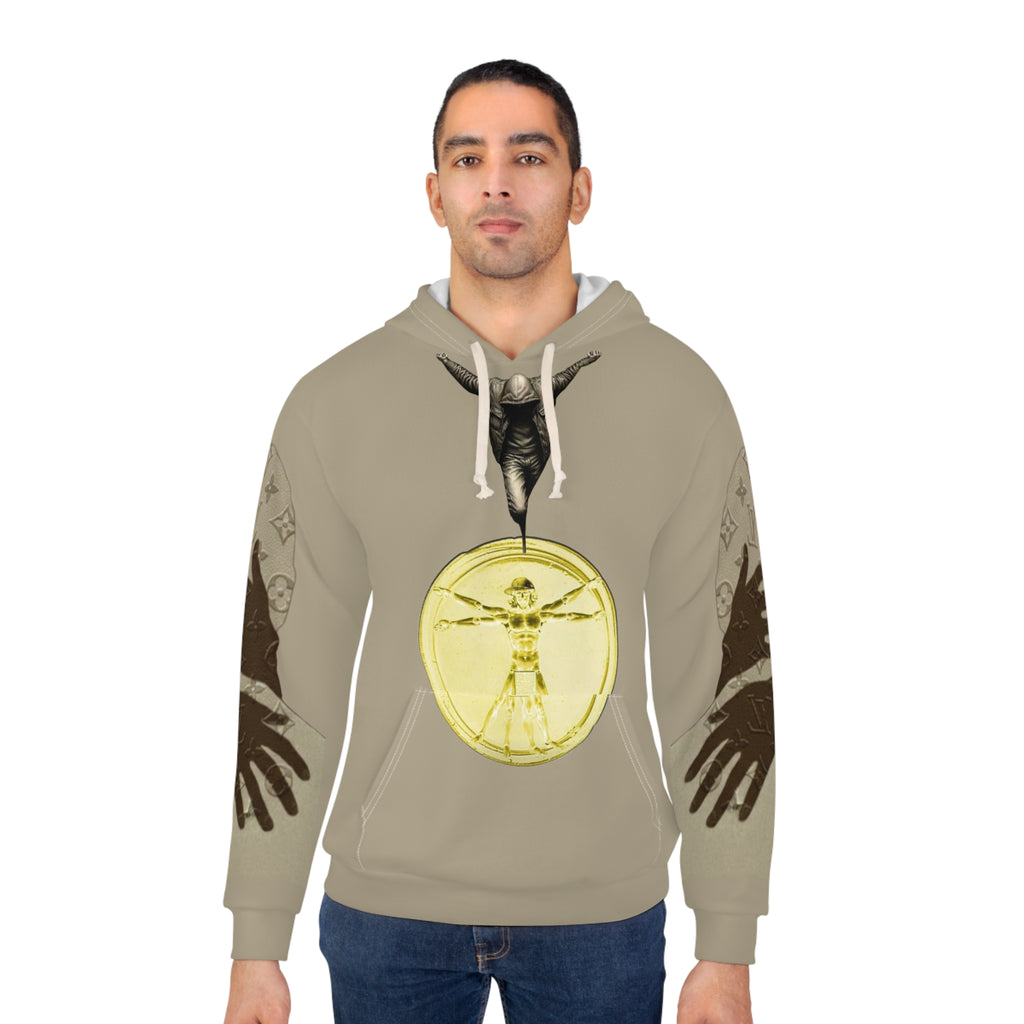 Vitruvian Soldier Hoodie - Military Art Graphic Pullover