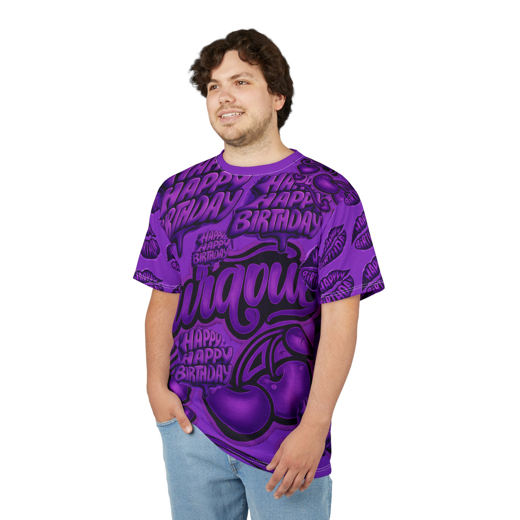 Happy Birthday Purple All-Over Print Tee