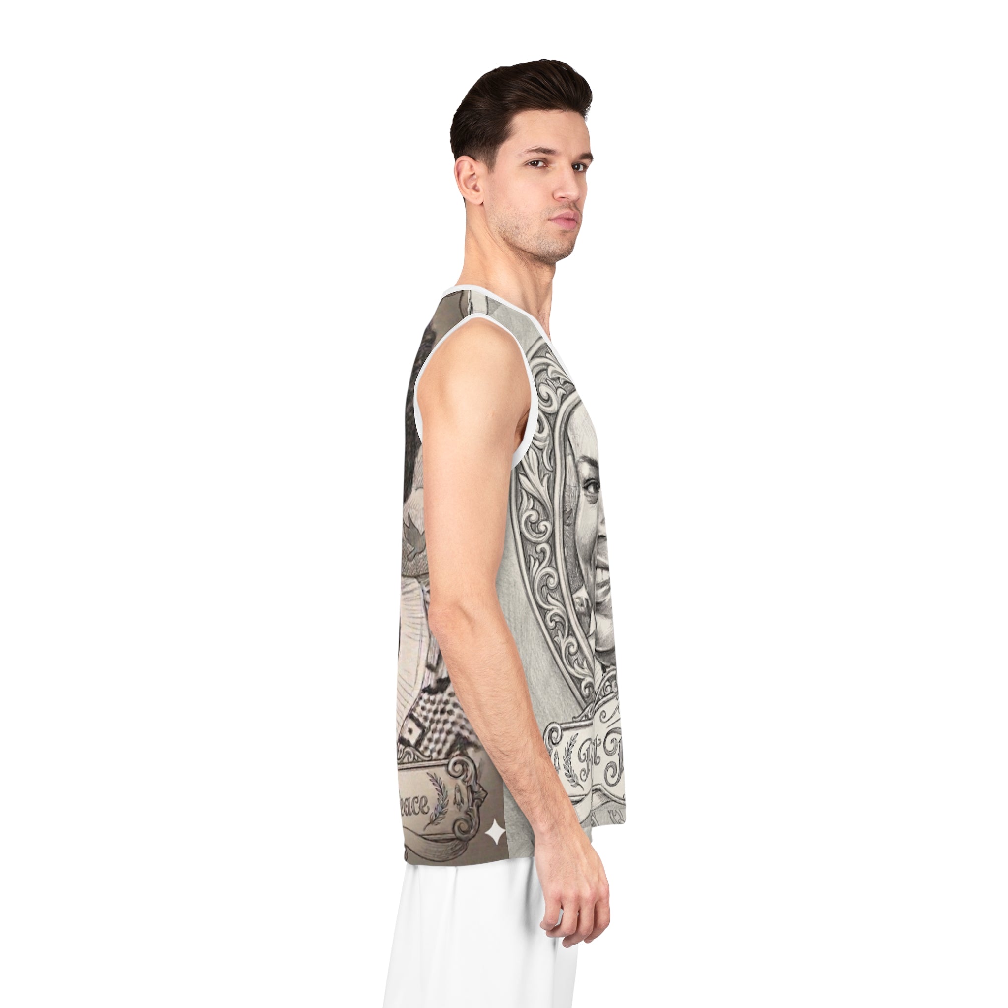 Memorial Portrait Basketball Jersey — "Rest Toot Peace" Tribute