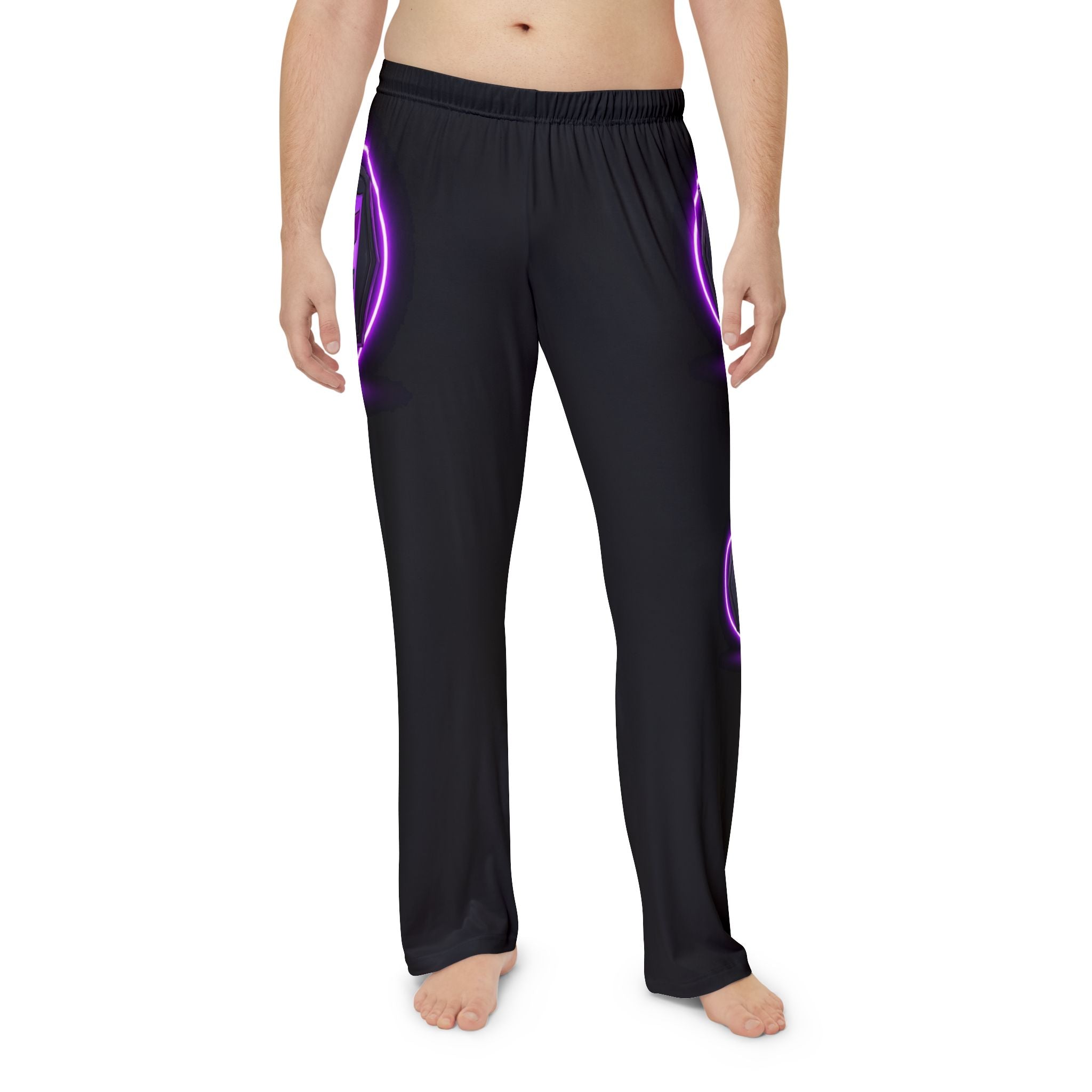 Neon Retro Pajama Pants — 7-Eleven Logo All-Over Print Lounge Pants