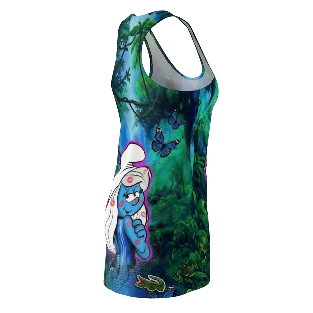 Smurfette Enchanted Forest Racerback Dress — All-Over Print