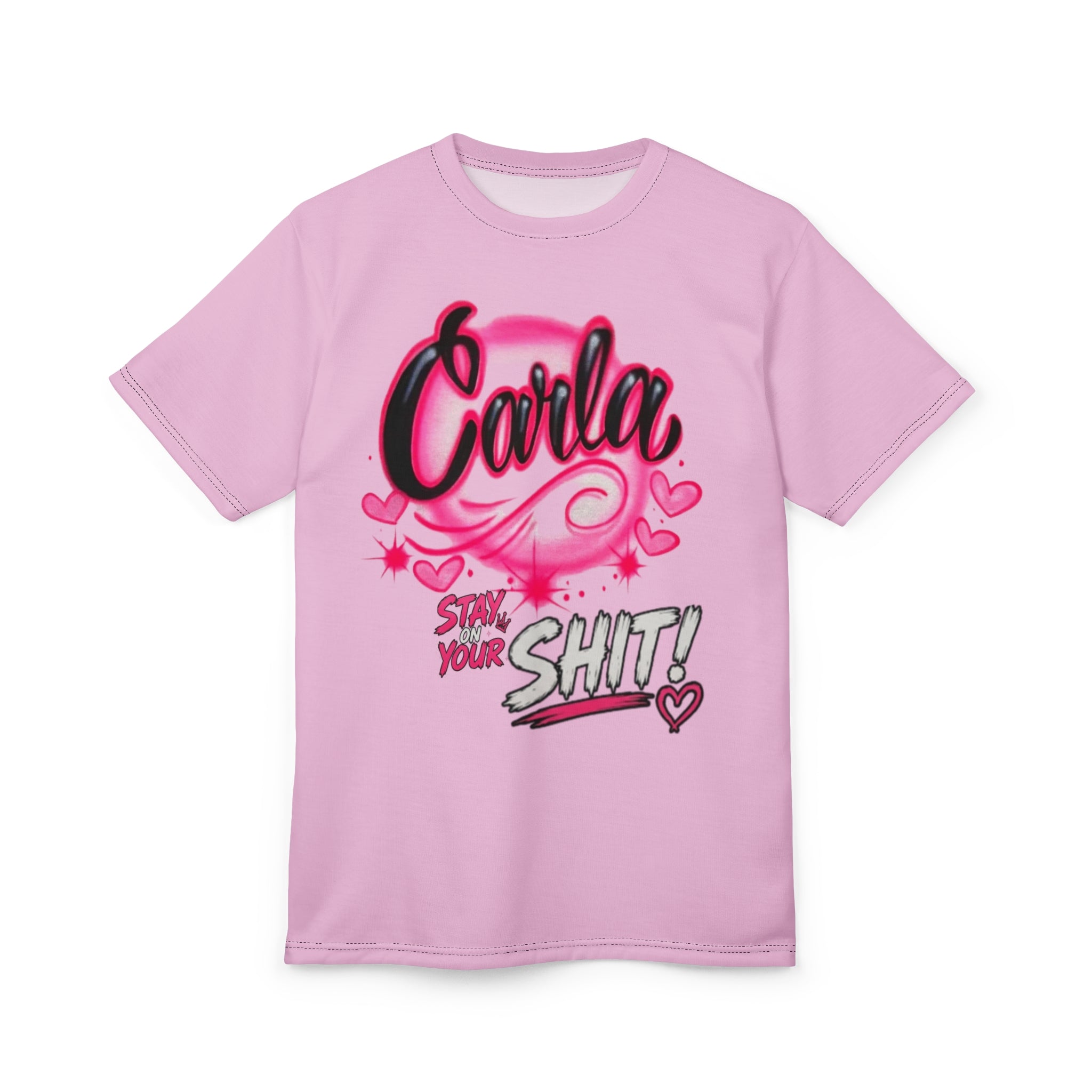 Spring Break 2025 Tee — Pink Hibiscus Airbrush Graphic