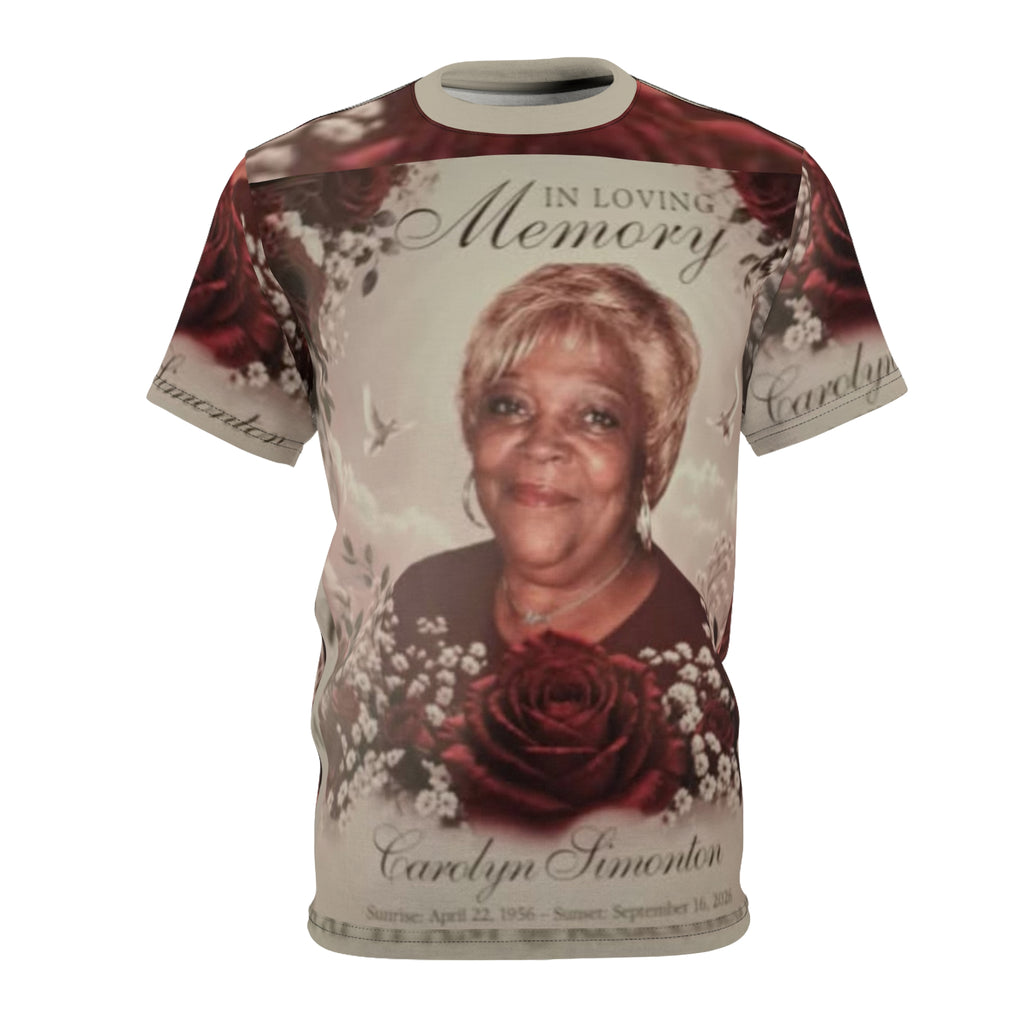 AUNTIE /Memorial Photo Tribute Tee — "In Loving Memory" Personalized All-Over Print