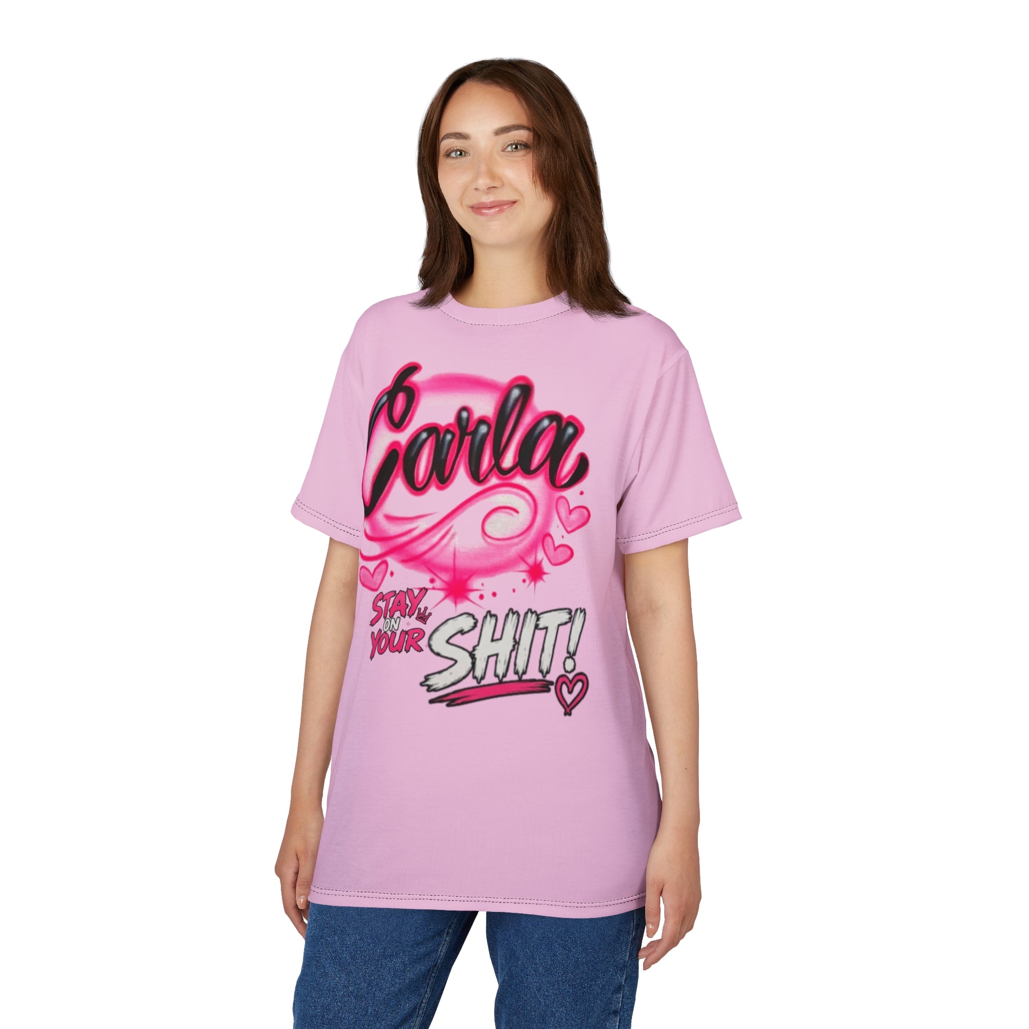 Spring Break 2025 Tee — Pink Hibiscus Airbrush Graphic