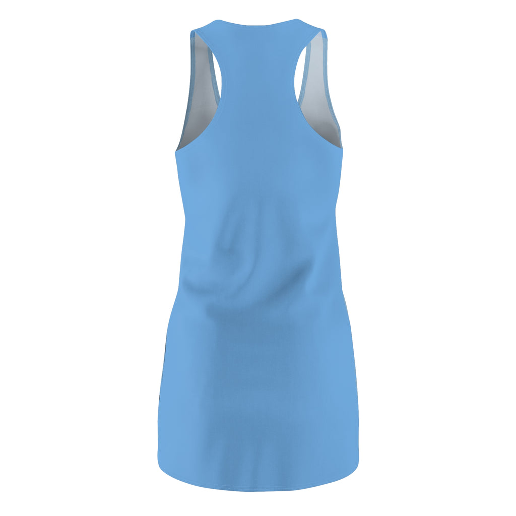 Betty Boop Blue Racerback Dress — Retro Pin-Up AOP Sundress