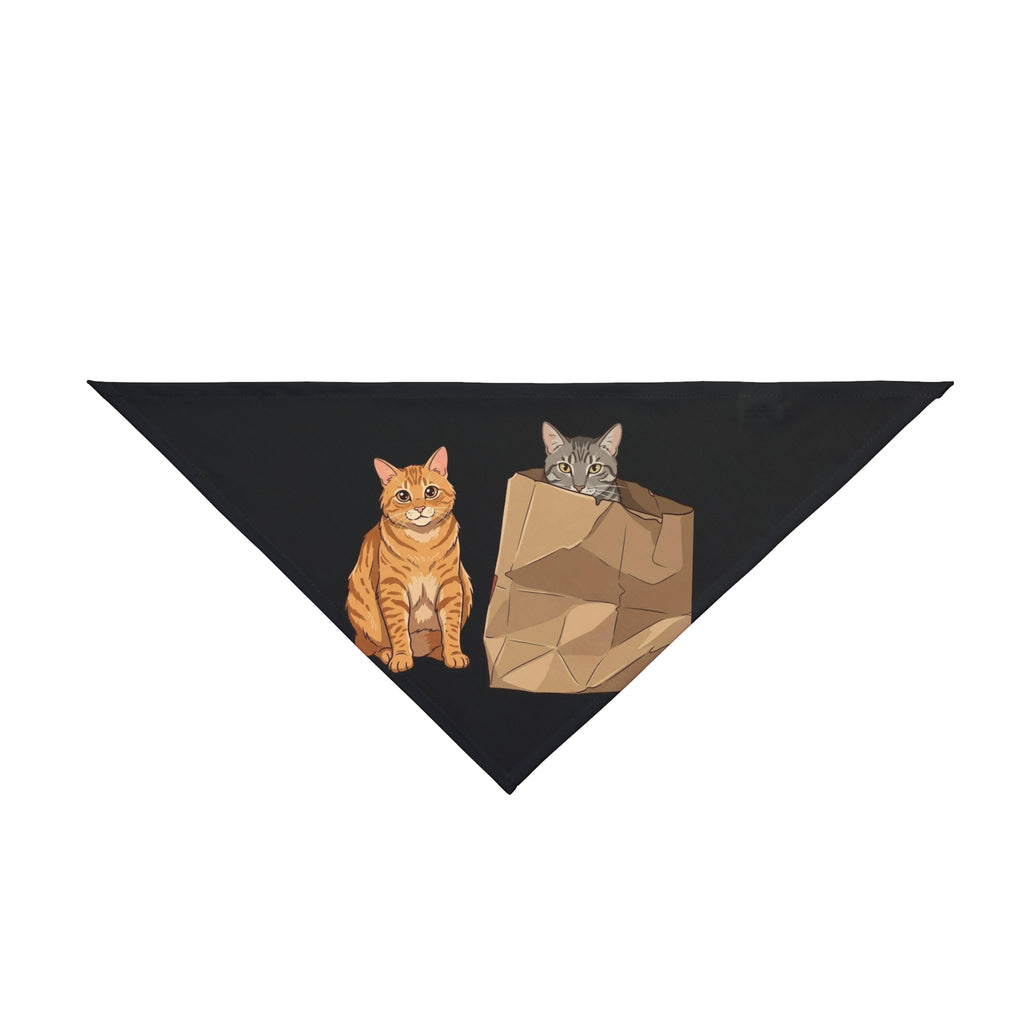Cat Buddies Pet Bandana — Cute Cats in a Paper Bag Dog & Cat Bandana