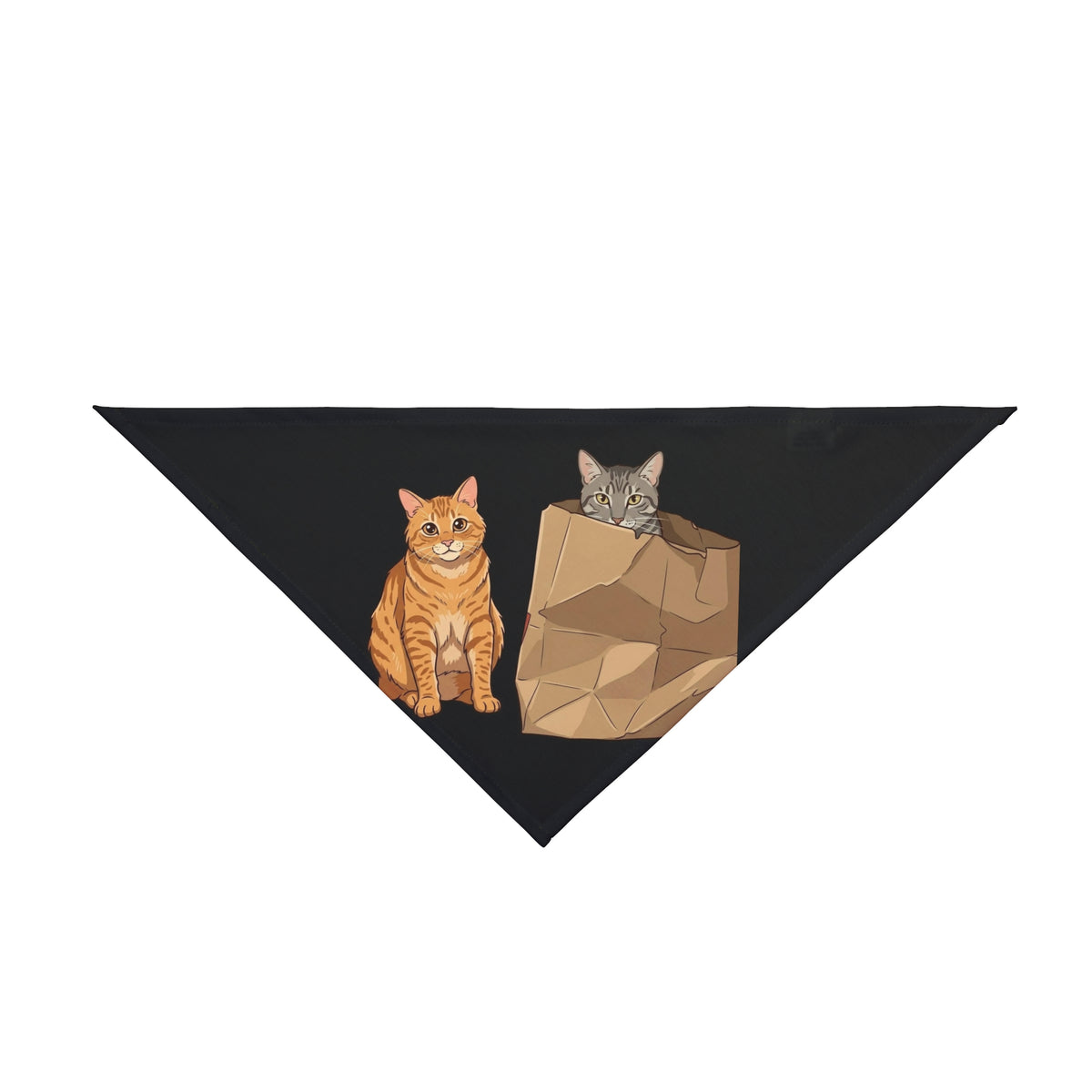 Cat Buddies Pet Bandana — Cute Cats in a Paper Bag Dog & Cat Bandana