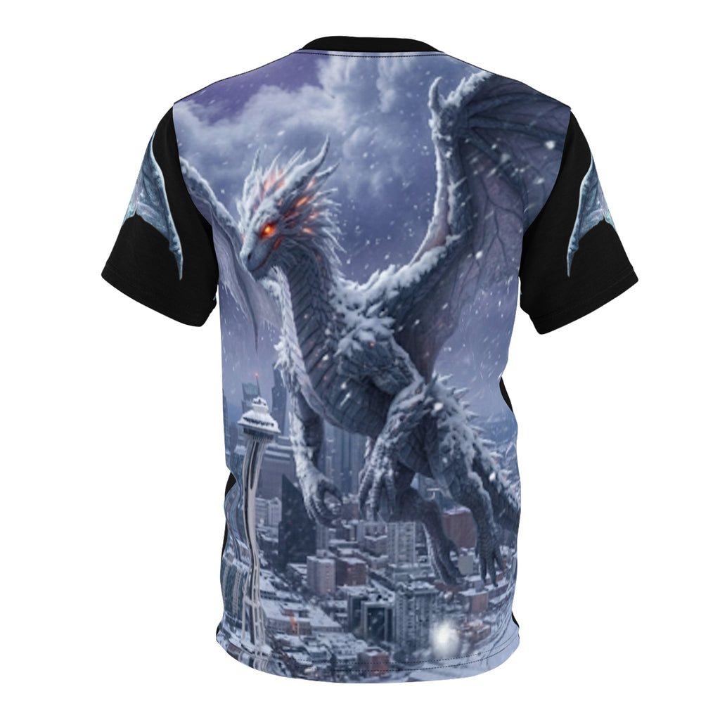 Dragon Over City All-Over Print Tee