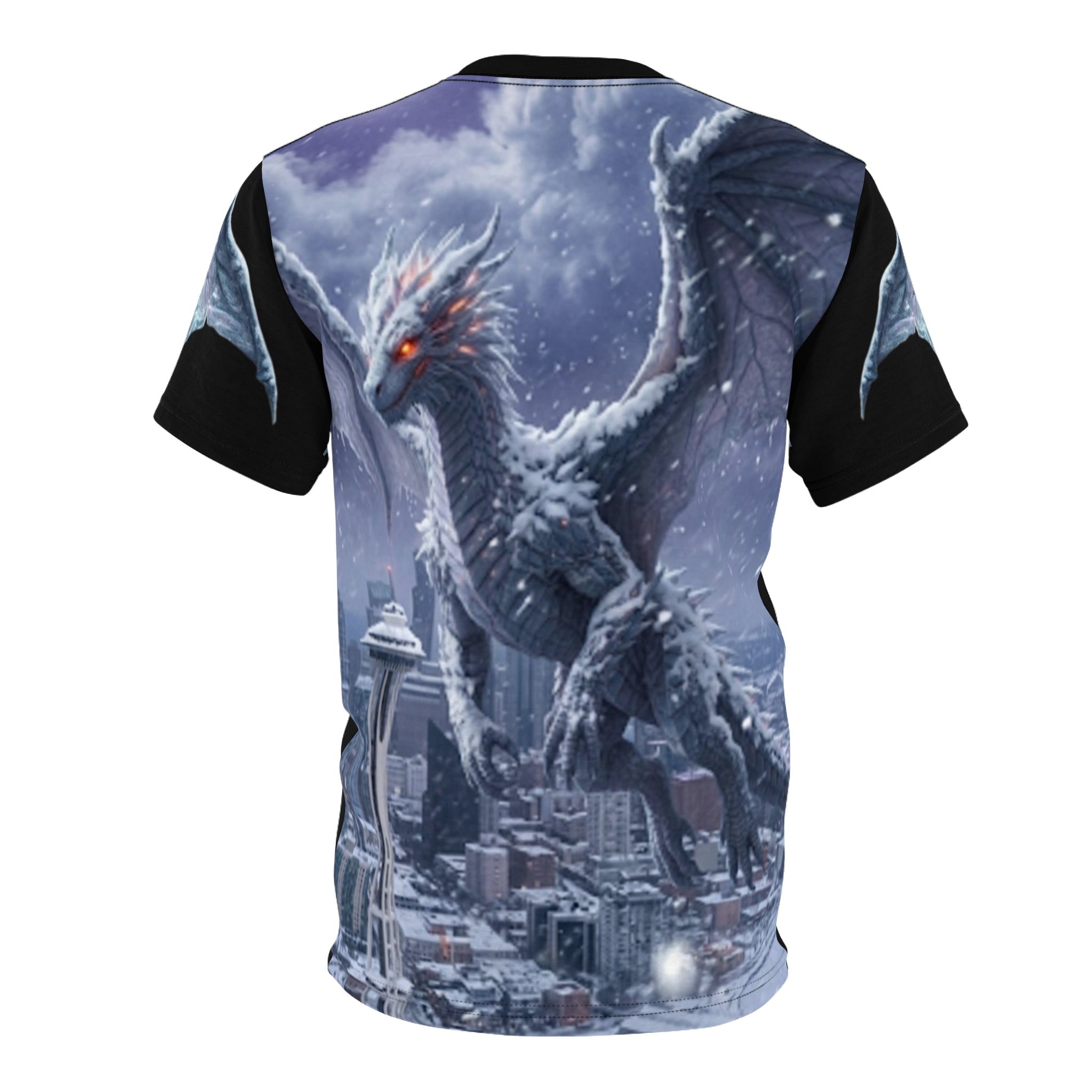 Dragon Over City All-Over Print Tee