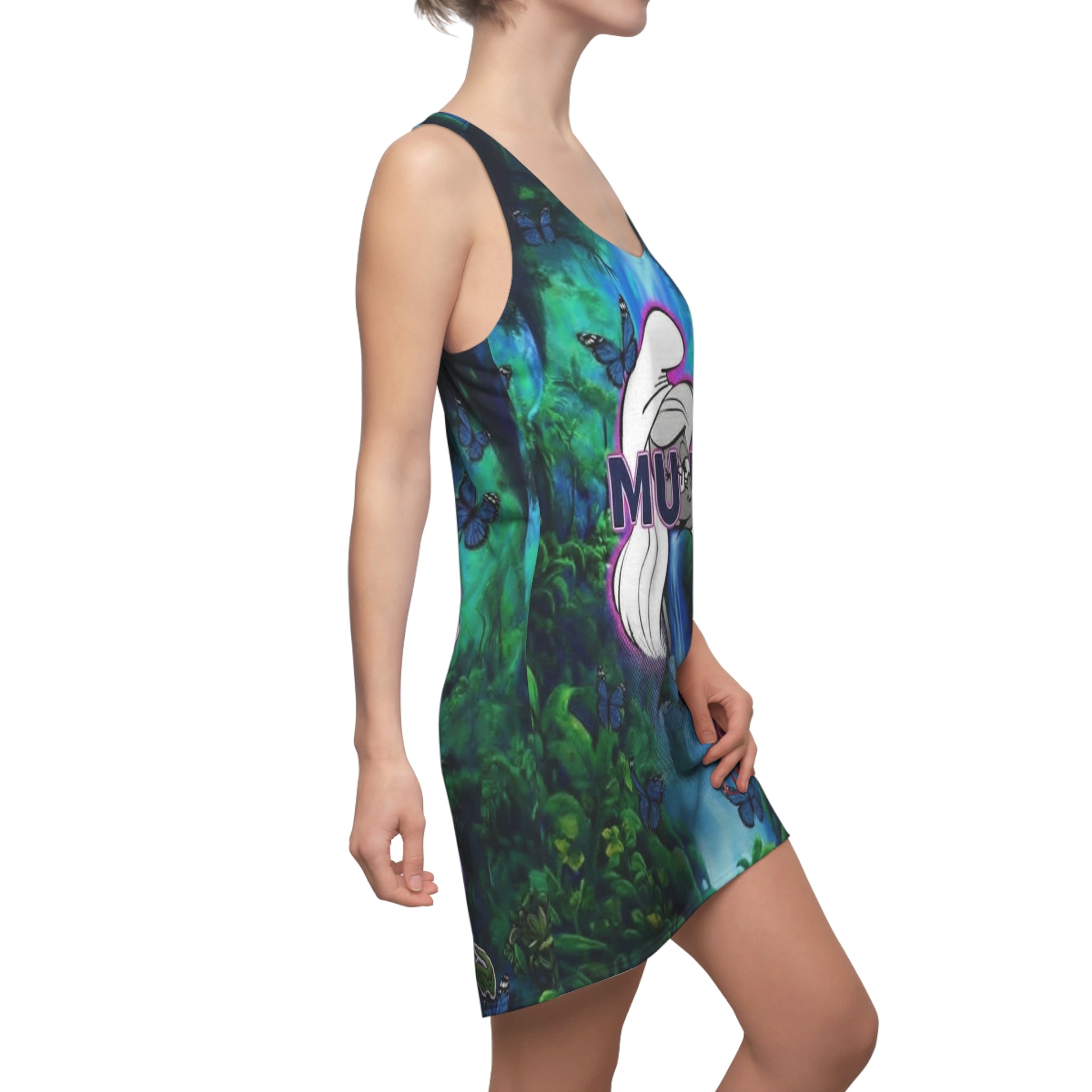 Smurfette Enchanted Forest Racerback Dress — All-Over Print