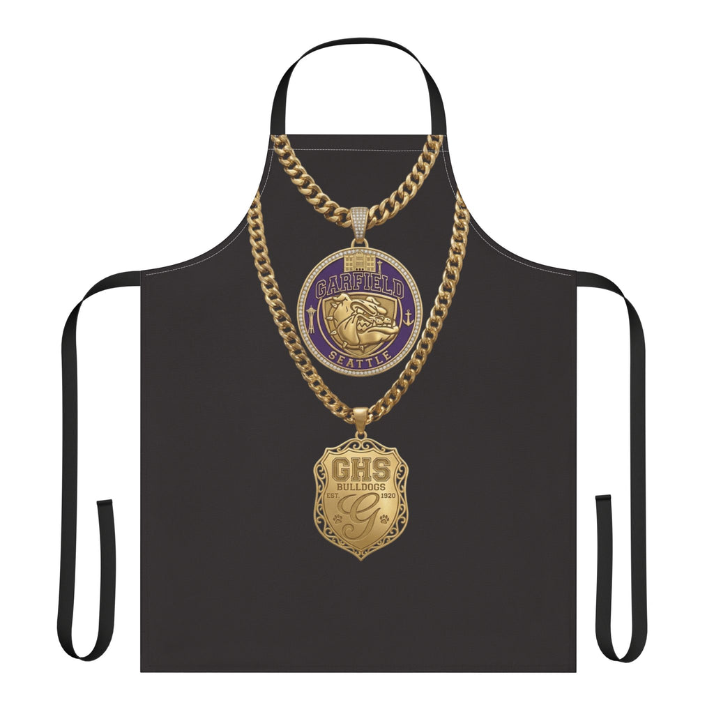 Apron — Gold Chain Medallion & GHS Shield Graphic Apron