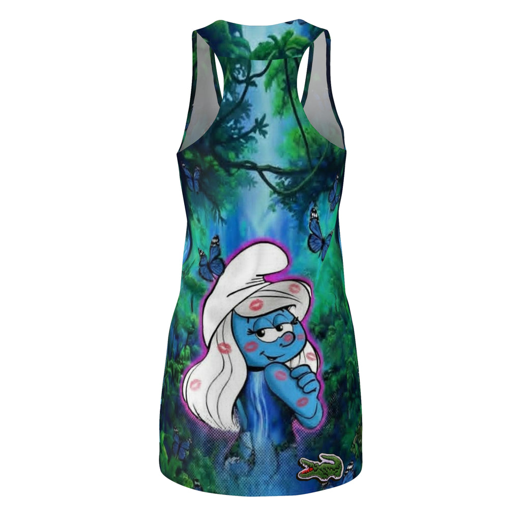 Smurfette Enchanted Forest Racerback Dress — All-Over Print