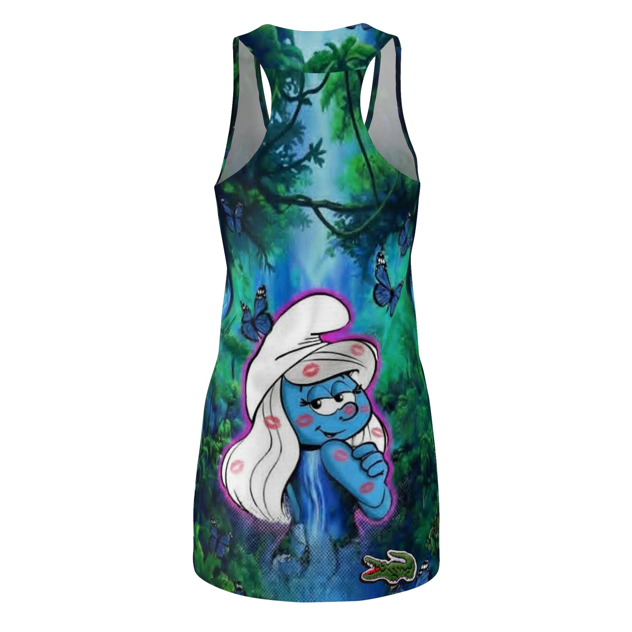Smurfette Enchanted Forest Racerback Dress — All-Over Print