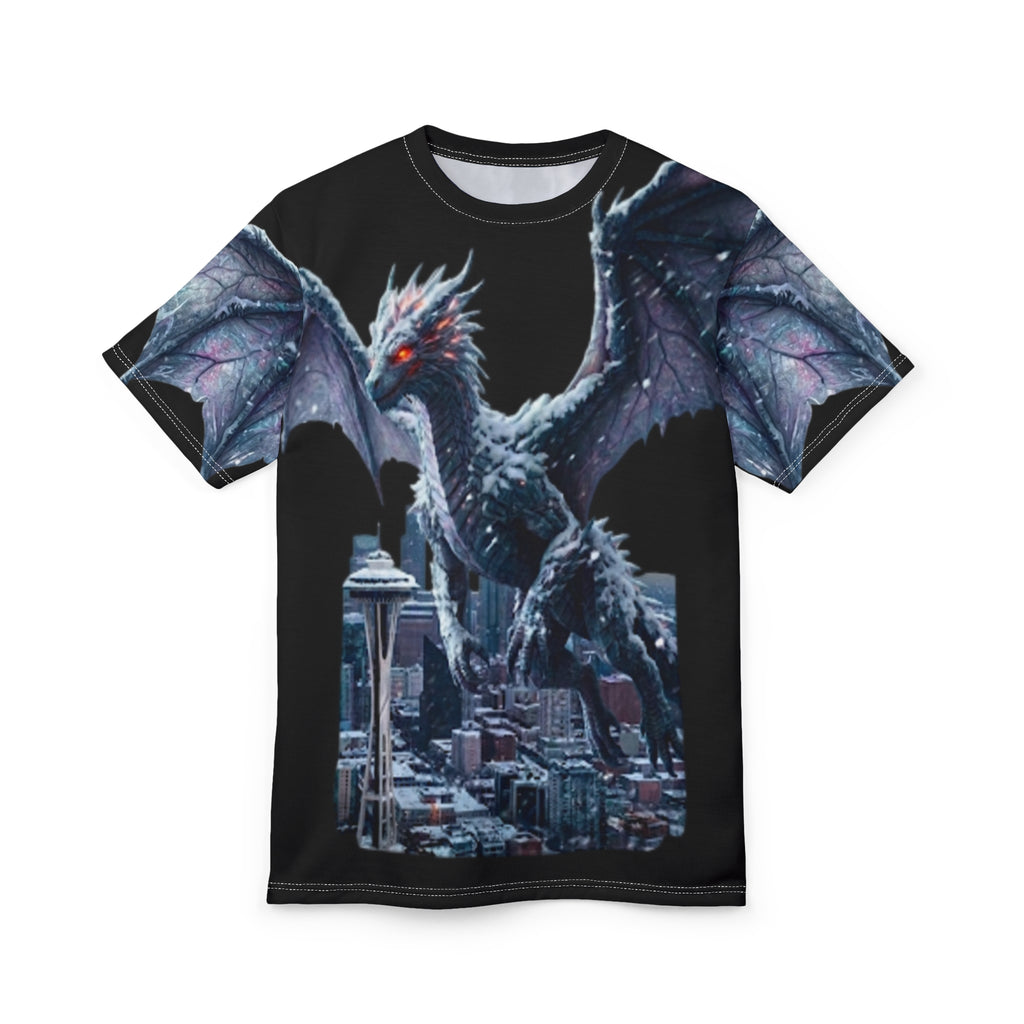 Dragon Over City All-Over Print Tee