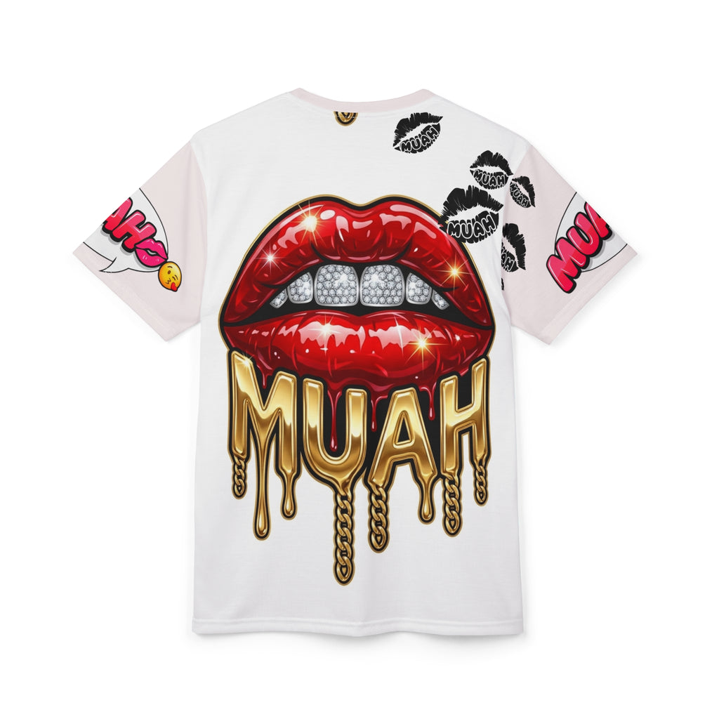 206 Pendant Graphic Tee — Urban Chain Necklace All-Over Print Shirt