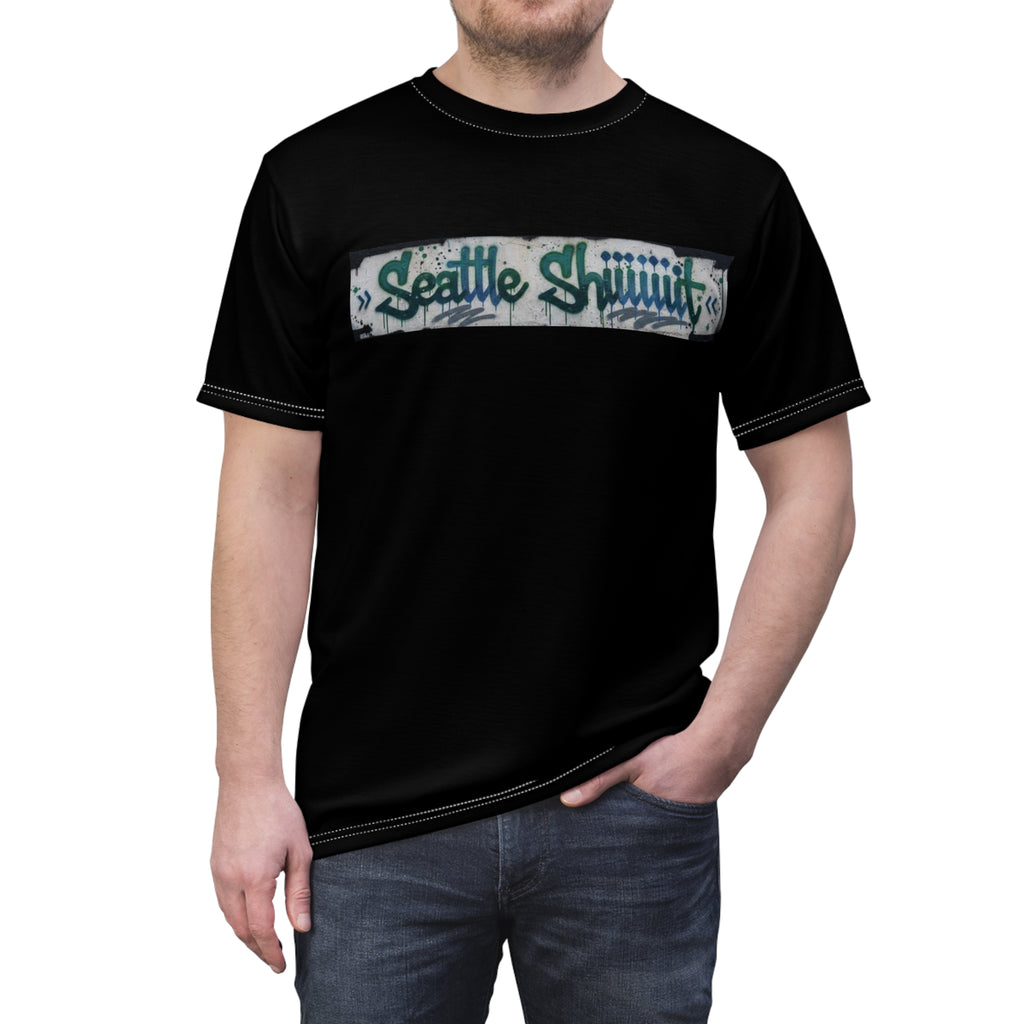 Seattle Shhh… Graffiti Chest Tee