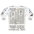 Sweatshirt — Vintage Betty Boop Newspaper All-Over Print
