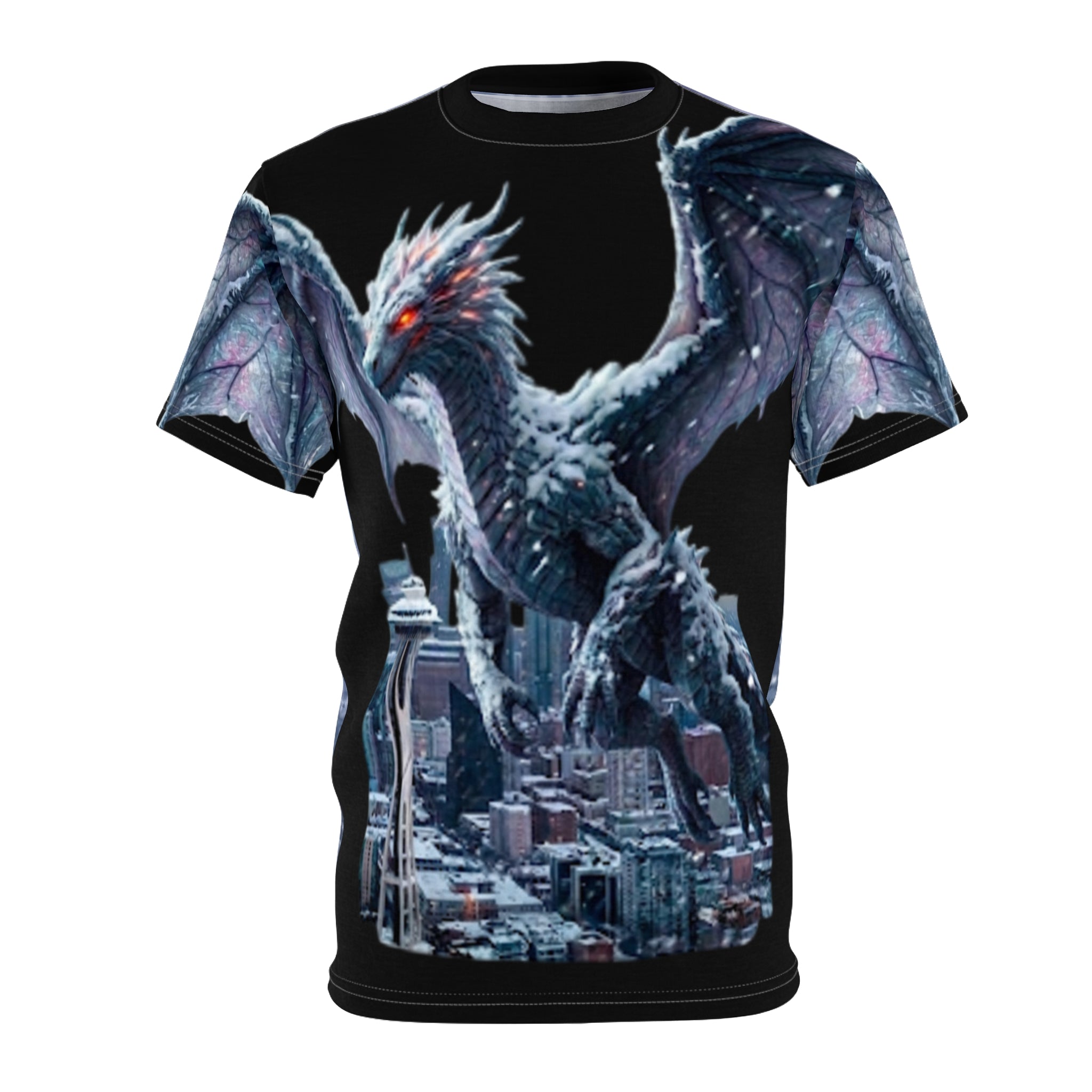 Dragon Over City All-Over Print Tee