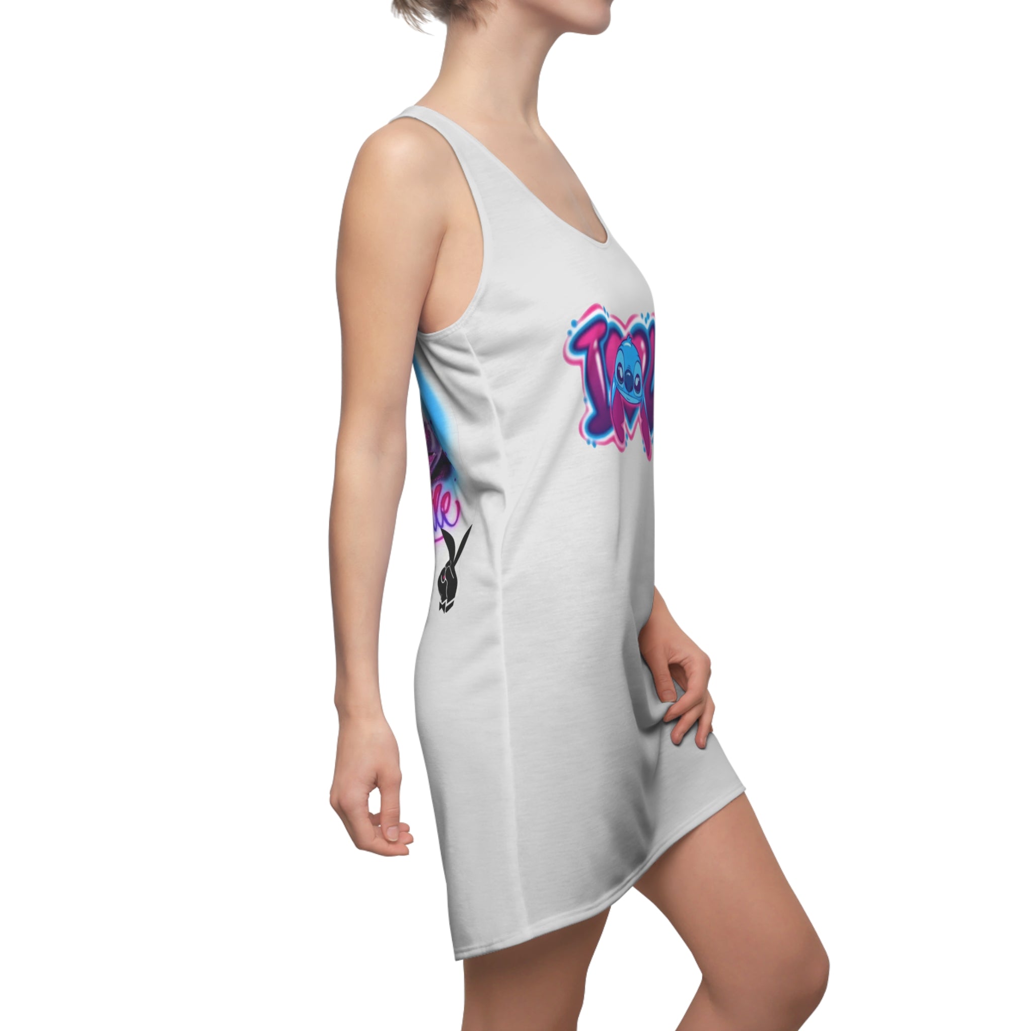Seattle Neon Skyline Racerback Dress — IU Graphic