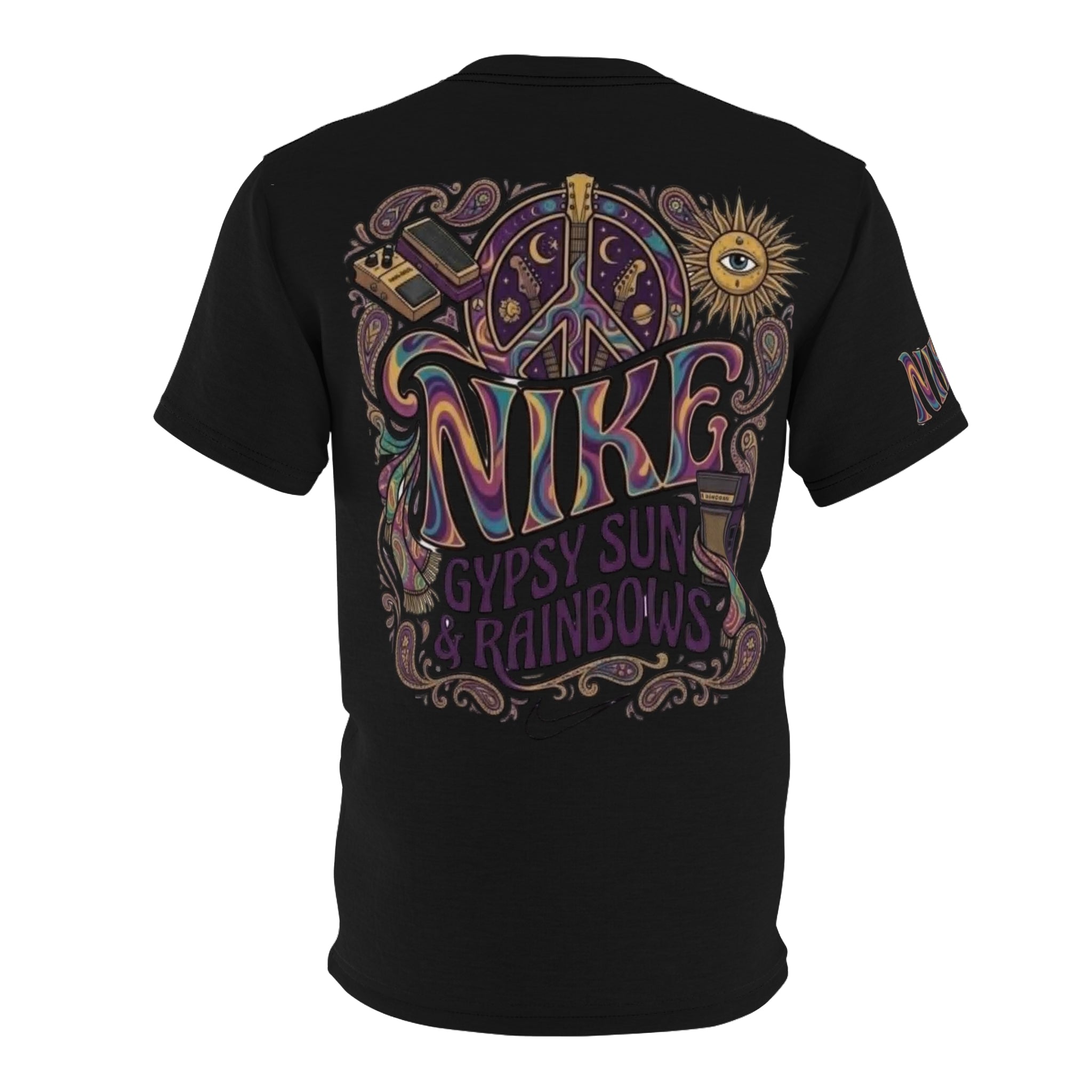 Graphic Tee — Psychedelic Guitarist Drip Design