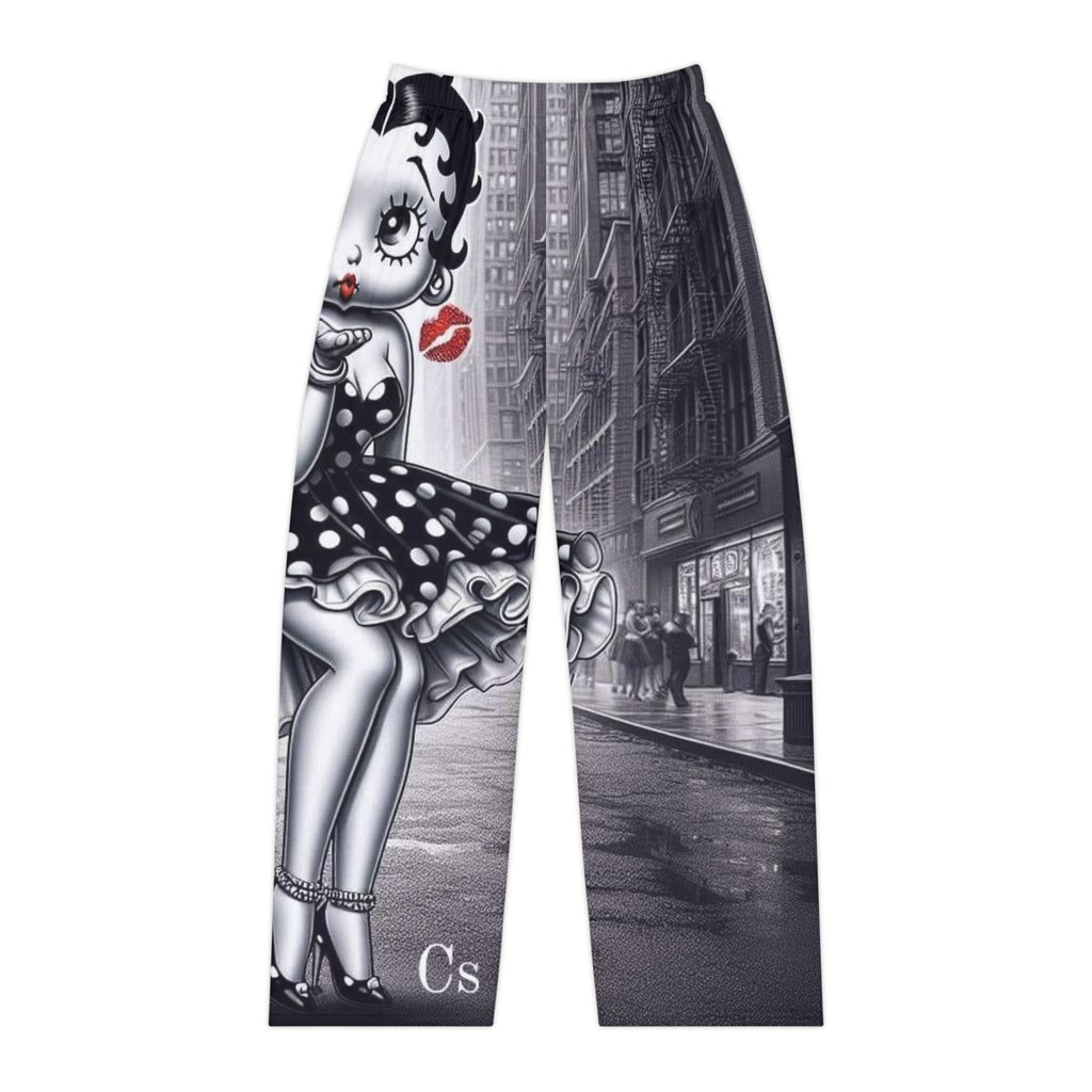 Betty Boop Retro Cityscape Pajama Pants — Women's Cozy All-Over Print Sleepwear
