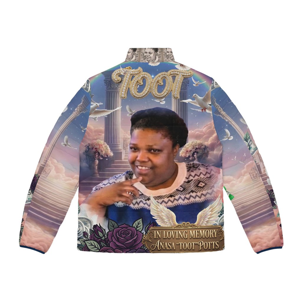 Memorial Photo Puffer Jacket — Personalized Tribute Outerwear