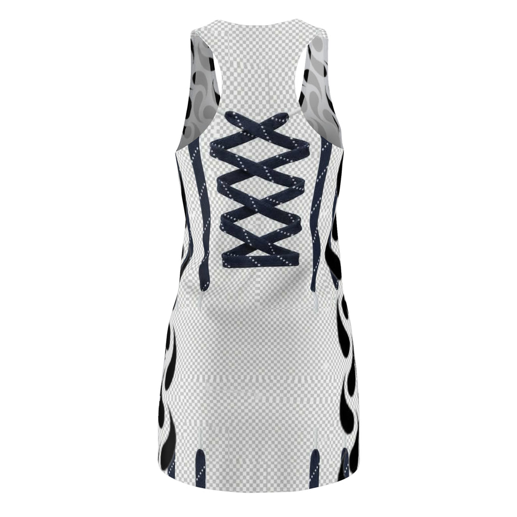 Racerback Dress — "Stolen" Silhouette Afro Profile Graphic