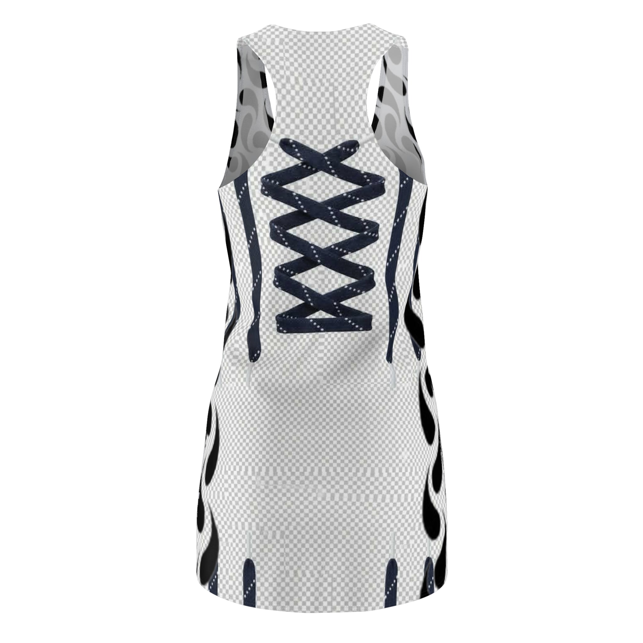 Racerback Dress — "Stolen" Silhouette Afro Profile Graphic