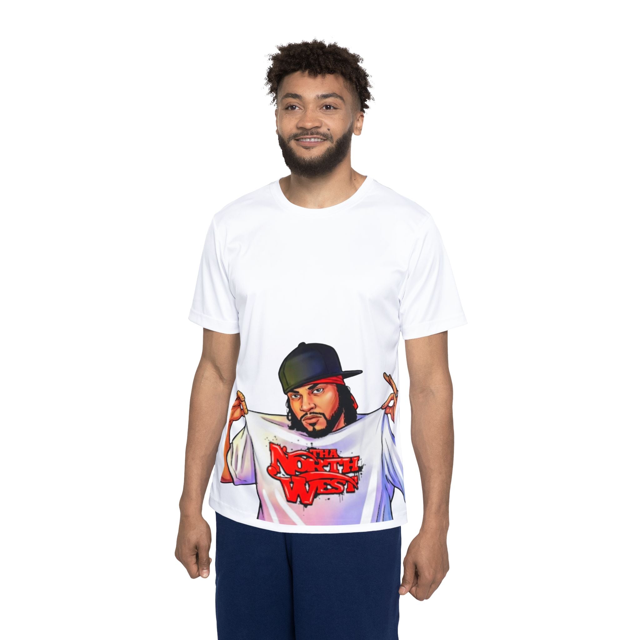 North West Rapper Graphic T‑Shirt — Men's All‑Over Print Jersey