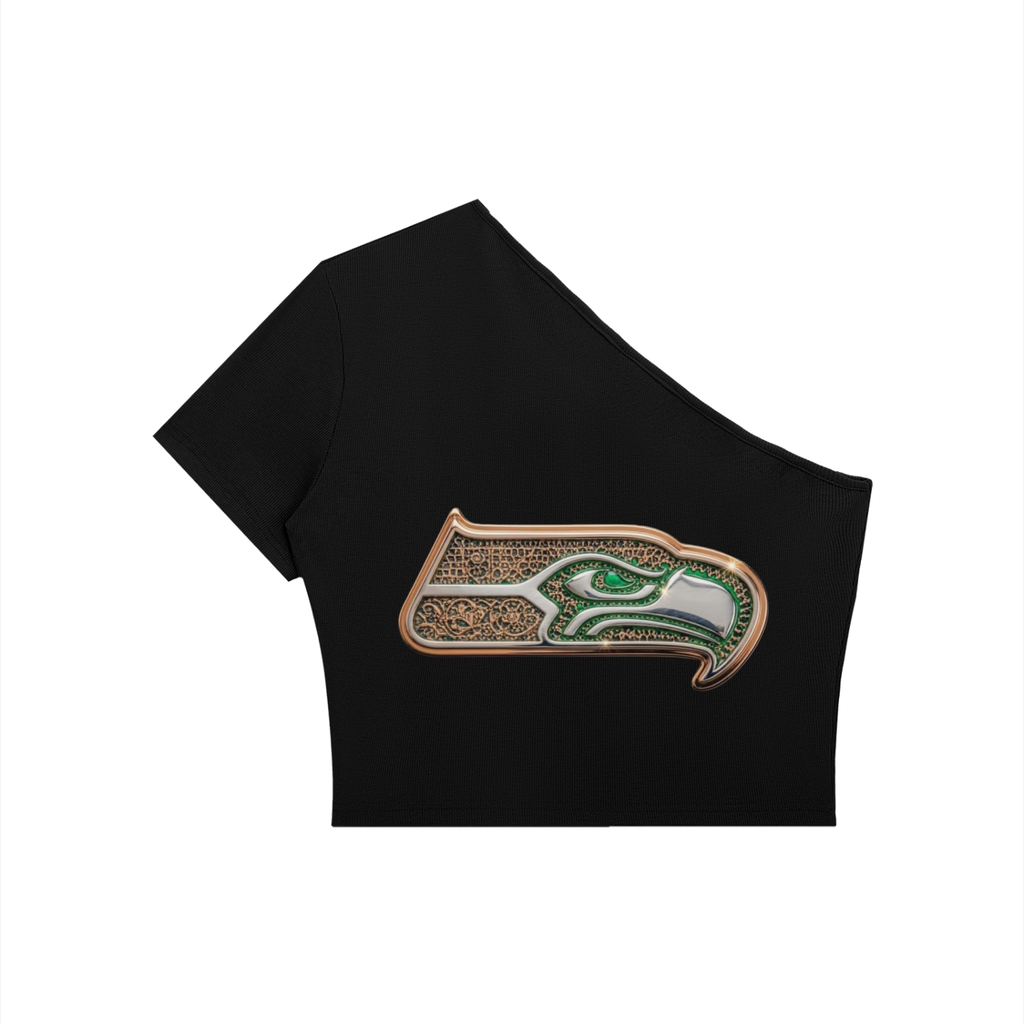 Women's One-Shoulder Crop T-Shirt
