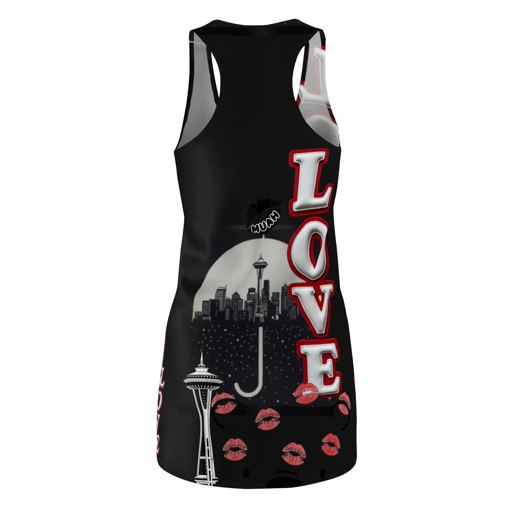 Racerback Dress — Marble Tribal Chevron Design (Muah Co.)