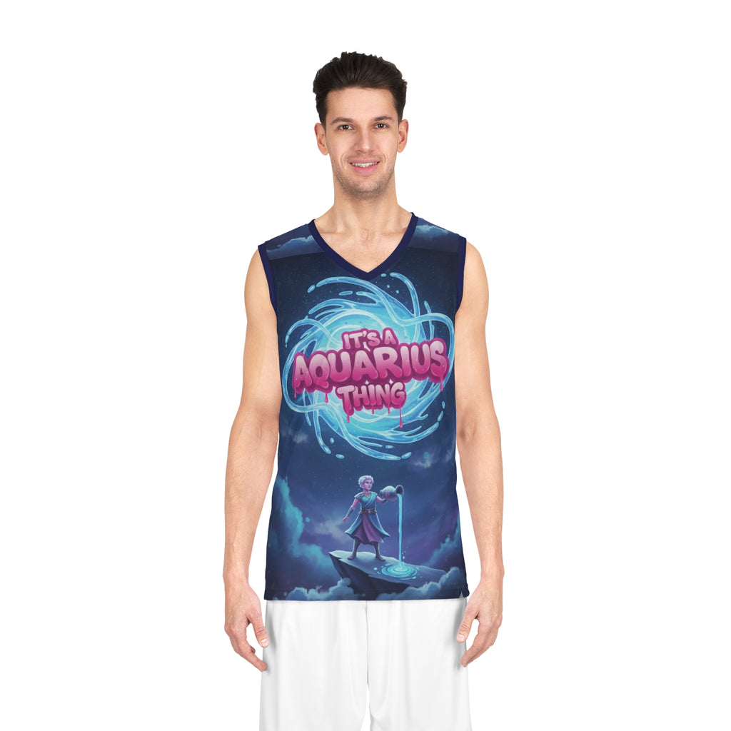 Aquarius Zodiac Basketball Jersey – "It's a Aquarius Thing" Cosmic Tank Top