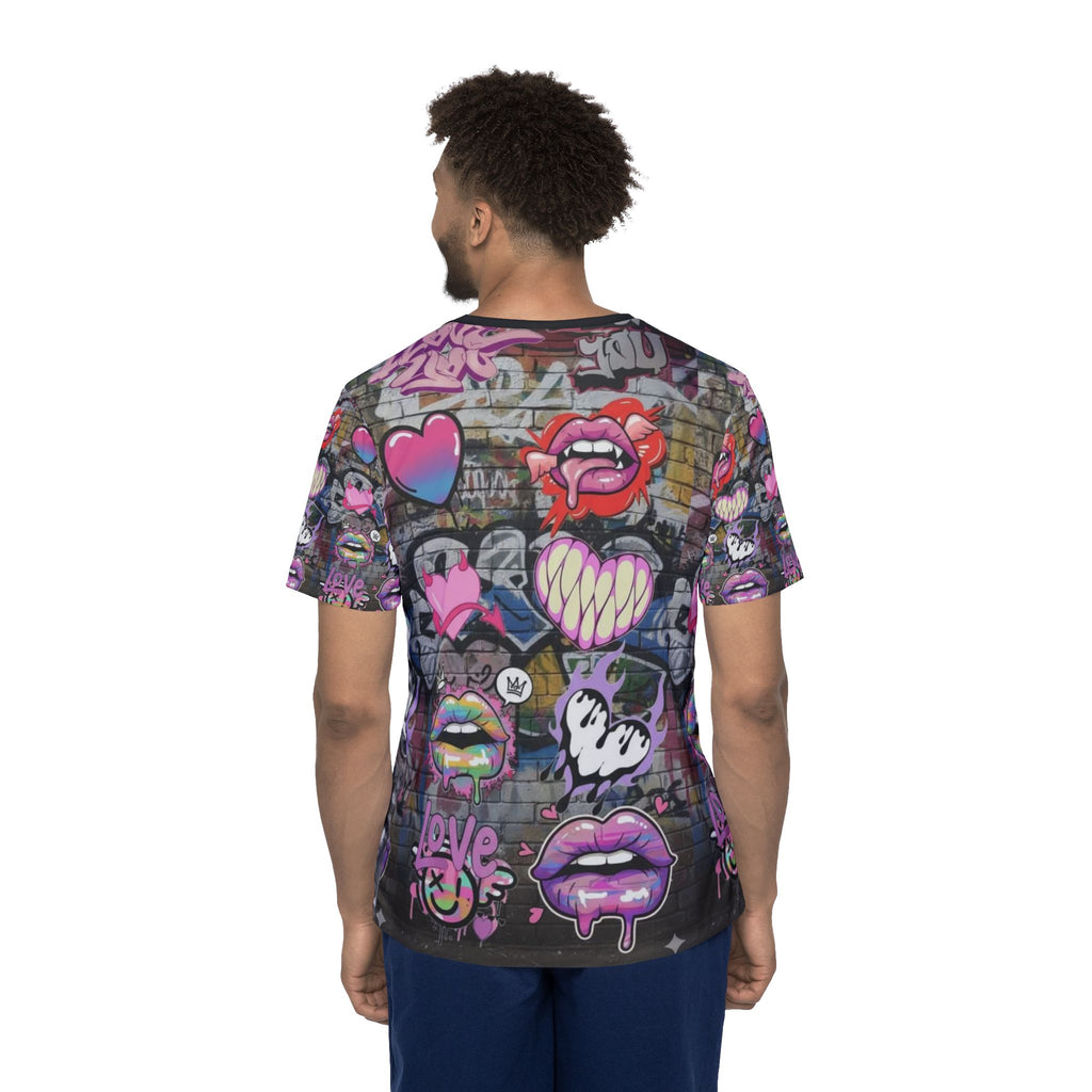 Urban Teddy Graffiti Sports Jersey — Hip Hop Bear AOP Tee