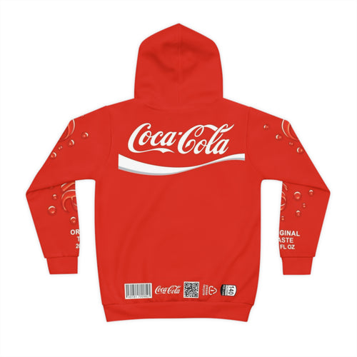 Coca-Cola Kids Hoodie - Red Branded All-Over Print