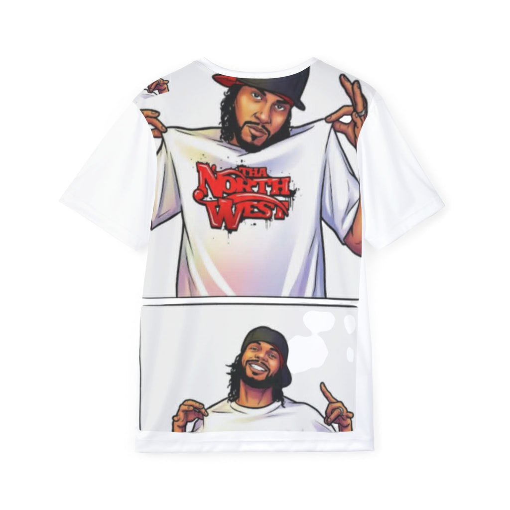 North West Rapper Graphic T‑Shirt — Men's All‑Over Print Jersey