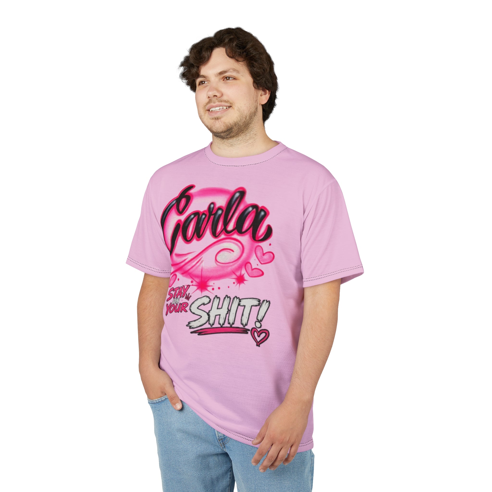 Spring Break 2025 Tee — Pink Hibiscus Airbrush Graphic