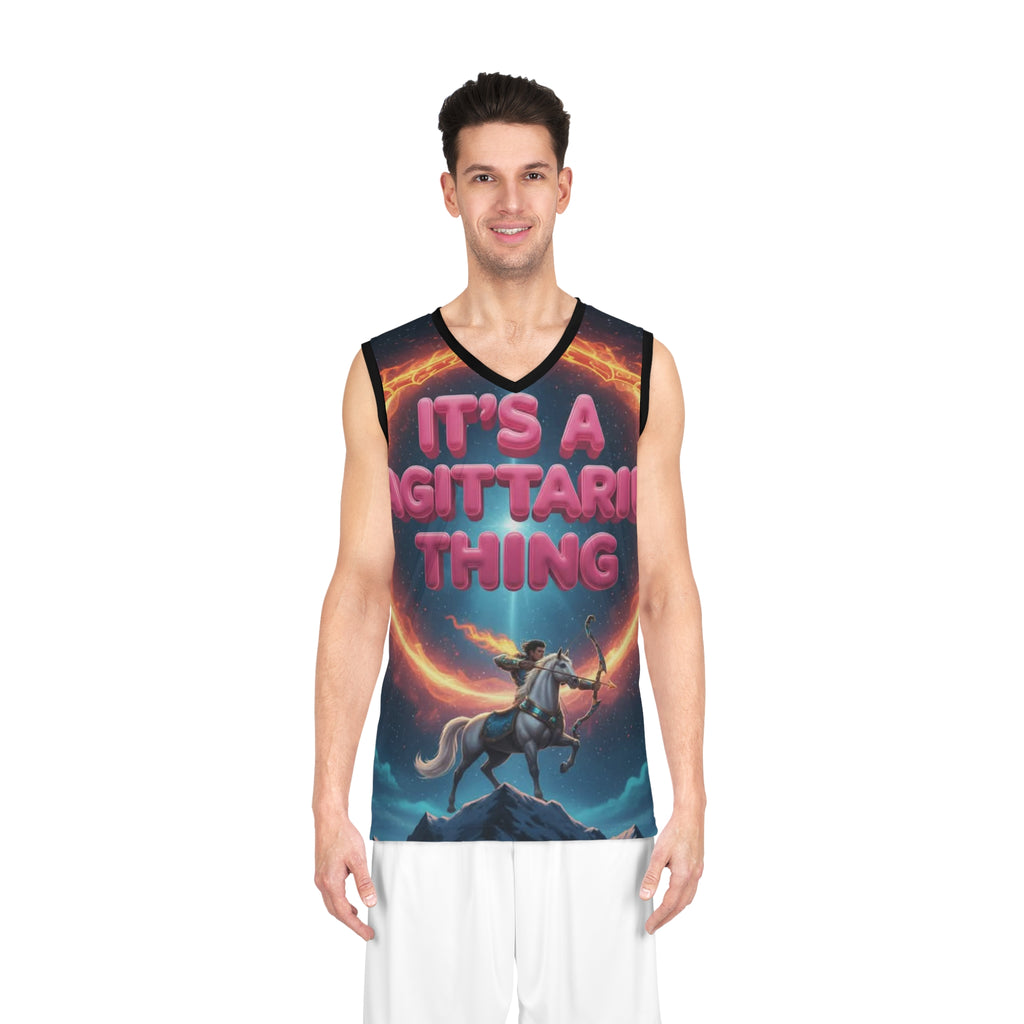 It's a Sagittarius Thing Basketball Jersey — Zodiac Archer Horoscope Tank