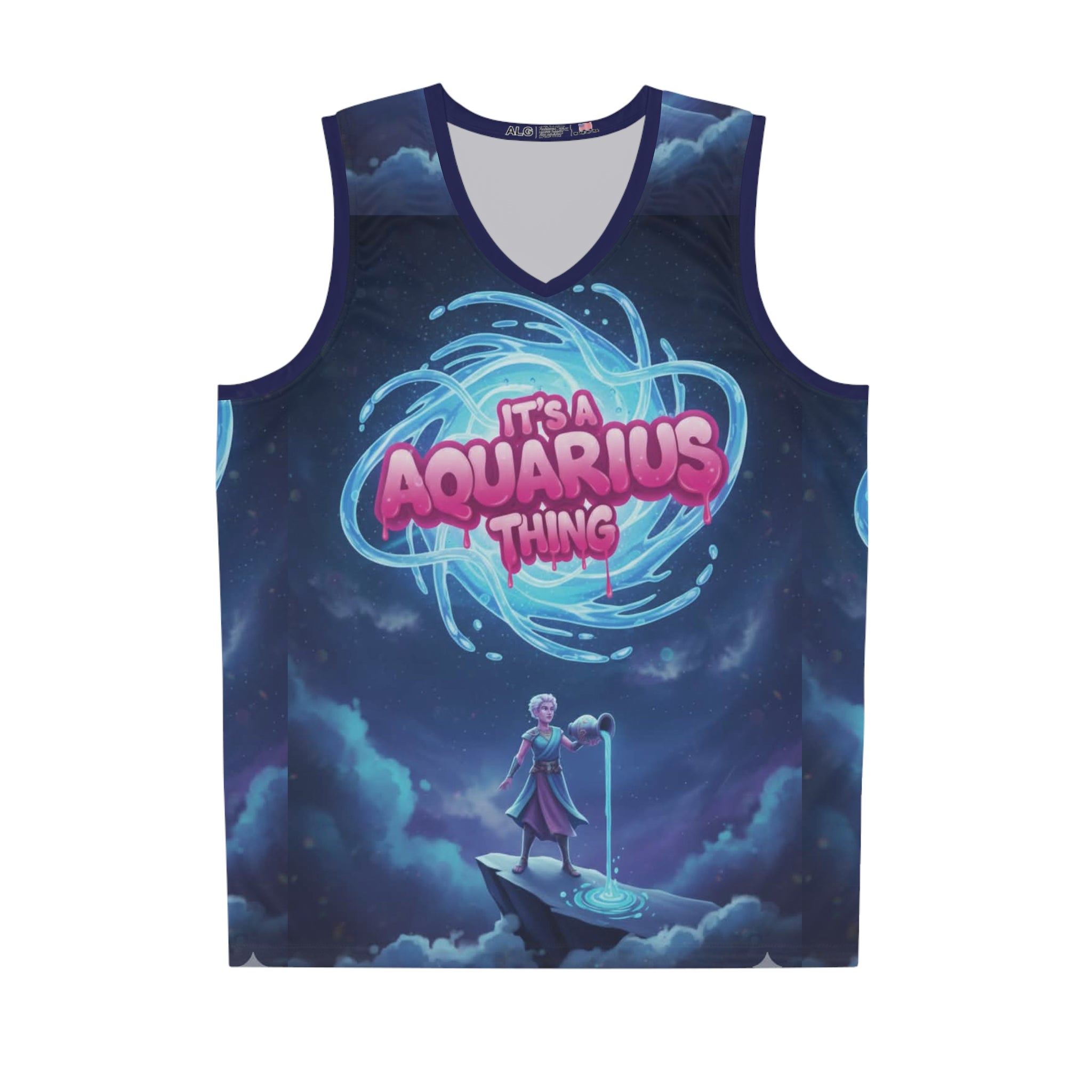 Aquarius Zodiac Basketball Jersey – "It's a Aquarius Thing" Cosmic Tank Top
