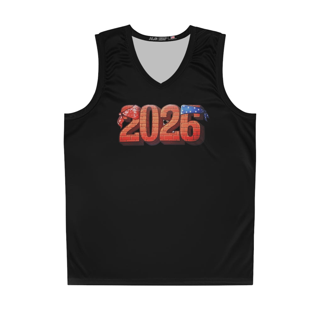 2026 Basketball Jersey — Patriotic Red, White & Blue Graphic